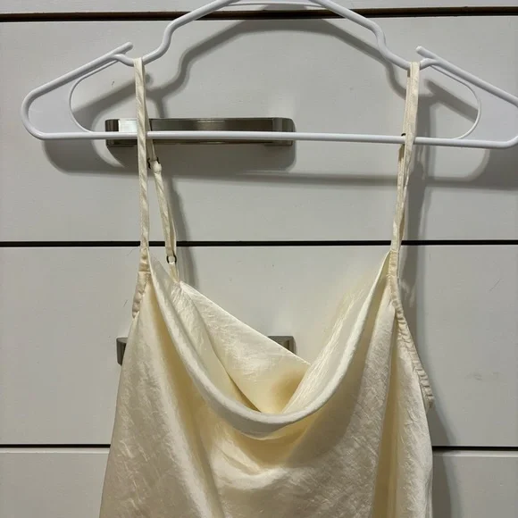 Show Me Your MuMu Cream Silk Tank Top - Picture 3 of 6